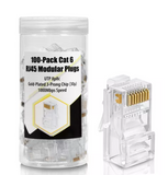 Bote de Conector RJ45 Cat6 / 100 Piezas