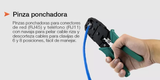 Pinzas Ponchadoras 3 en 1 / RJ45, RJ11 y RJ12