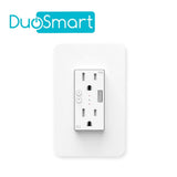 Contacto Toma Corriente 2 Puertos y 1 USB WIFI DuoSmart