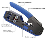 Pinza Ponchadora de Cable RJ45, RJ11 y RJ12