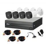 Kit Dahua Completo 4 Canales 720p / Incluye Cable 18Mts / Listo para Instalar