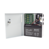 Fuente de Poder Profesional de 12 Vcd  4Amp / para 4 cámaras / Compatibilidad con Batería de Rrespaldo