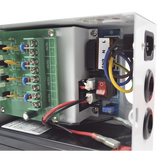 Fuente de Poder Profesional de 12 Vcd  4Amp / para 4 cámaras / Compatibilidad con Batería de Rrespaldo