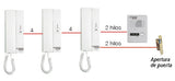 Kit de Audio Portero con un Auricular (expandible hasta 3 auriculares)