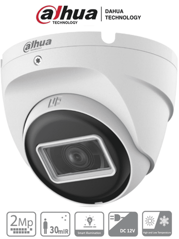 Camara Domo 1080p DAHUA/ Metal/ Lente 3.6 mm/ IR 20 mts/ Exterior