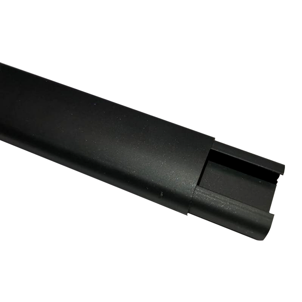 Canaleta Negra 22×10mm de 2 Metros con Adhesivo y Retenedor – AXA  Soluciones En Seguridad