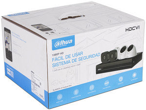 Kit Dahua Completo 4 Canales 1080p / Incluye Cable 18Mts / Listo para Instalar