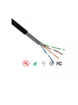Cable UTP Cat5e SAXXON 100% Cobre/Exterior/ Doble Forro/ CCA /305m/ Negro
