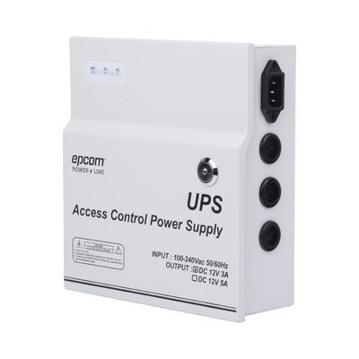 Fuente de poder profesional de 12Vcd 5A /1 Salida con temporizador/ Cap. Bateria de respaldo