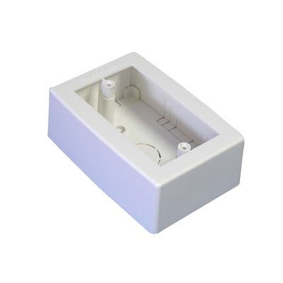 Caja Superficial de Pared Universal / PVC Auto Extinguible / Color Blanco